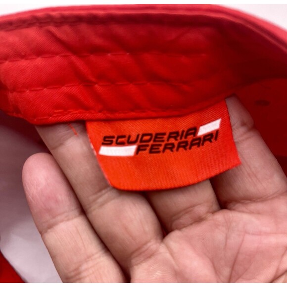 Ferrari Scuderia Red Cap Adjustable hat Unisex - Picture 9 of 10